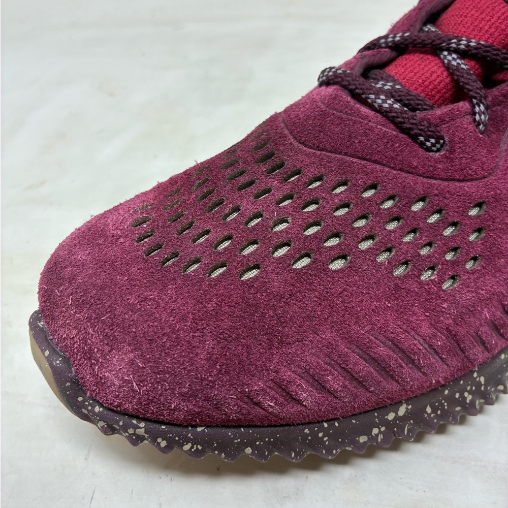 Adidas Men's Burgundy Suede Athletic Sneaker - Picture 9 of 14